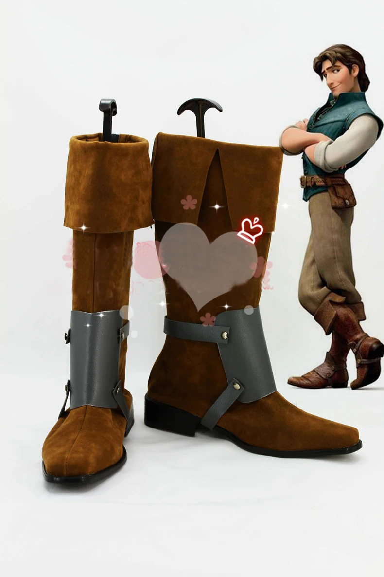 Спутанные Рапунцель Флинн Райдер косплей обувь на заказ Хэллоуин Бесплатная