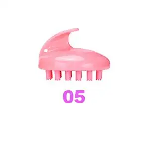 05 Pink Щетка для мытья ковра цельнокроеное платье спа для похудения Массажная щетка силикон головы массаж стиральная гребень-Шампунь Щетка для ванны душа - Цвет: 05 Pink