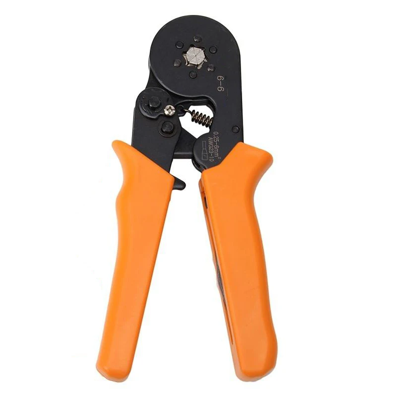 orange 6-6 Hexagon Eiz 6-6 0,25-6 мм шестигранник и 0,25-10 мм четырехсторонняя трубка обжимные клещи обжимные плоскогубцы обжимные электрические трубные Клеммы Коробка - Цвет: orange 6-6 Hexagon