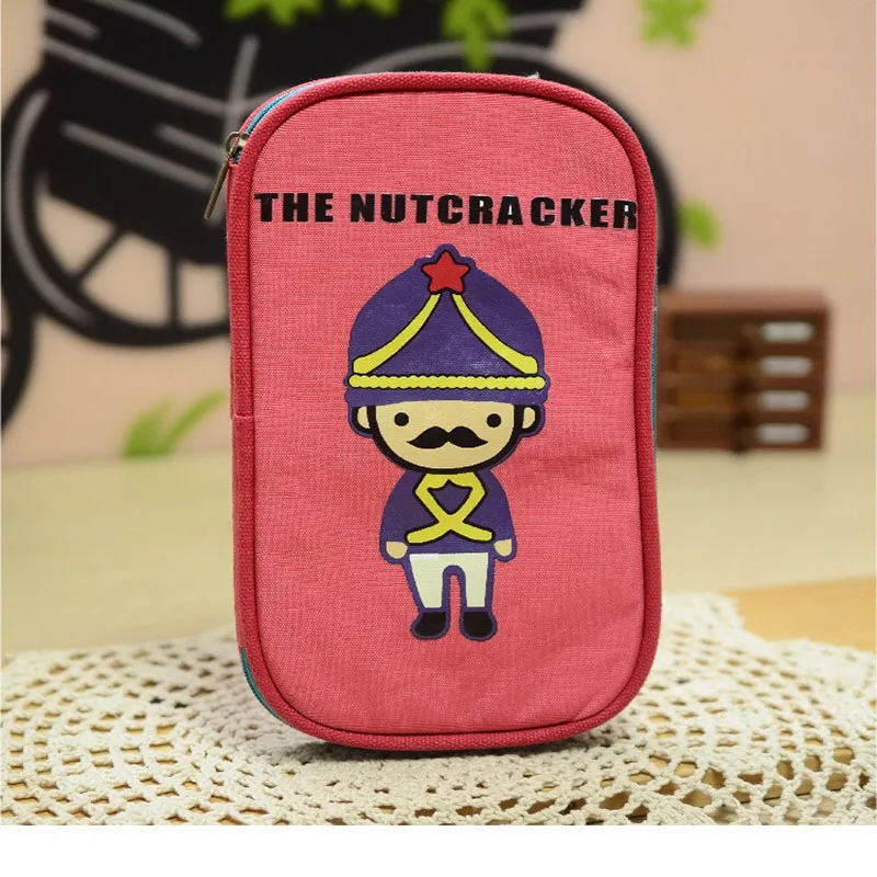 Пенал многофункциональный тканевый с усами чехол для карандашей и орехов