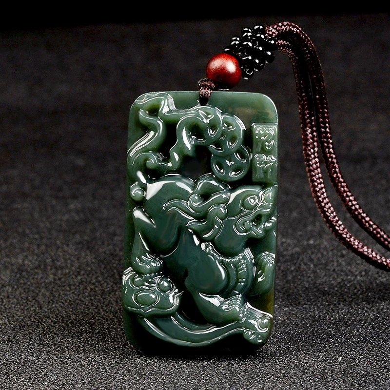 Бесплатная Доставка Синьцзян Хэтянь нефрит кулон guangong Bodhisattva для безопасности и