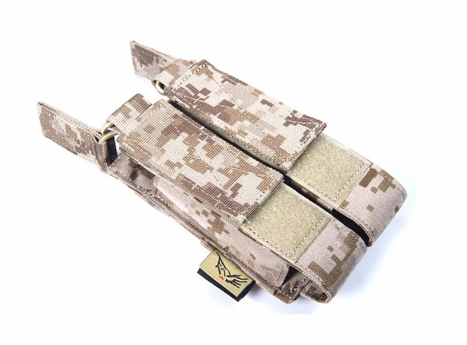FLYYE MOLLE MP7 двойное открытие подсумок Военная кордюра FY-PH-M027