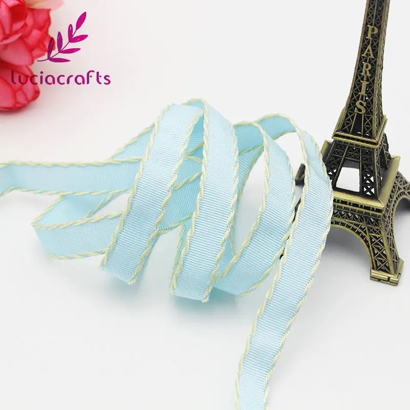 Lucia crafts, 5 ярдов/10 ярдов, 10 мм, разные цвета на выбор, корсажная лента, банты с краем, вечерние украшения, подарок, ремесло, T0402