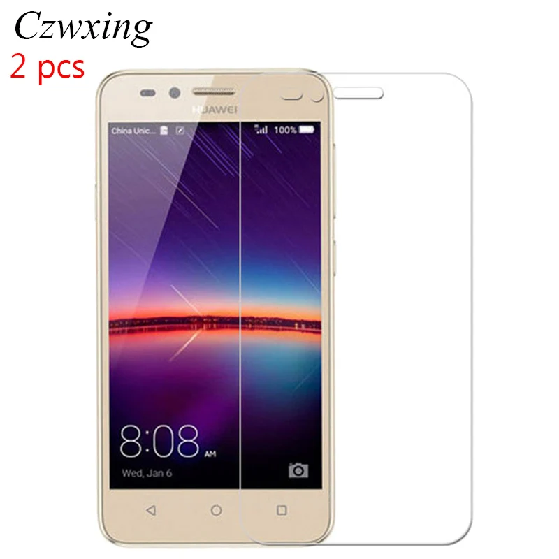 2 шт закаленное стекло для Huawei Y3 II Y3II Защита экрана LUA L21 L22 U22 L02 L03|Защитные стёкла и