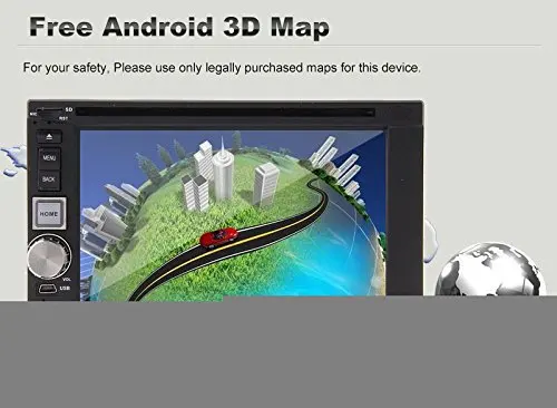 Чистый андроид 4.2 6.2 дюймовый 2 Дин Радио стерео Встроенный микрофон Bluetooth/USB/app