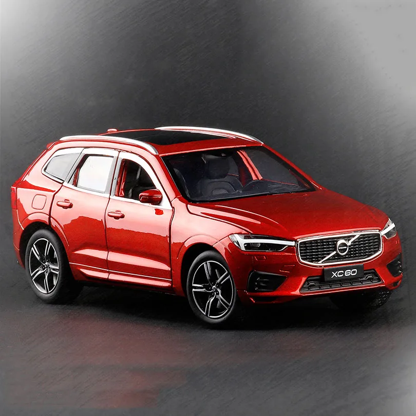 Новая модель 1/32 XC60 имитация внедорожника модель 6 открытые двери, колесный ремень амортизация игрушка автомобиль детская коллекция - Цвет: Красный