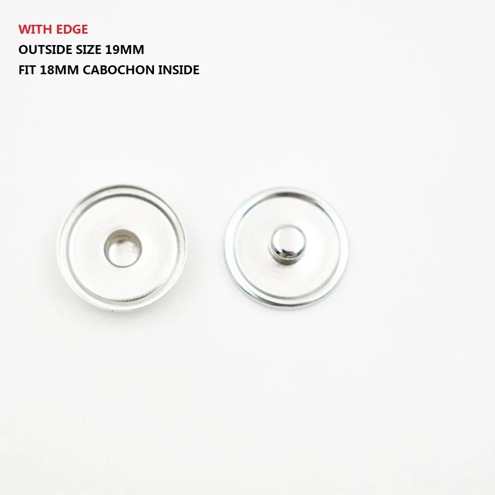 Кабошоны 18 мм подвески для кнопочных кнопок с прозрачными стеклянными
