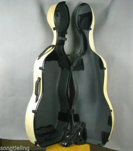 

Beautiful flames carbon fiber composite material cello case 4/4 #6102