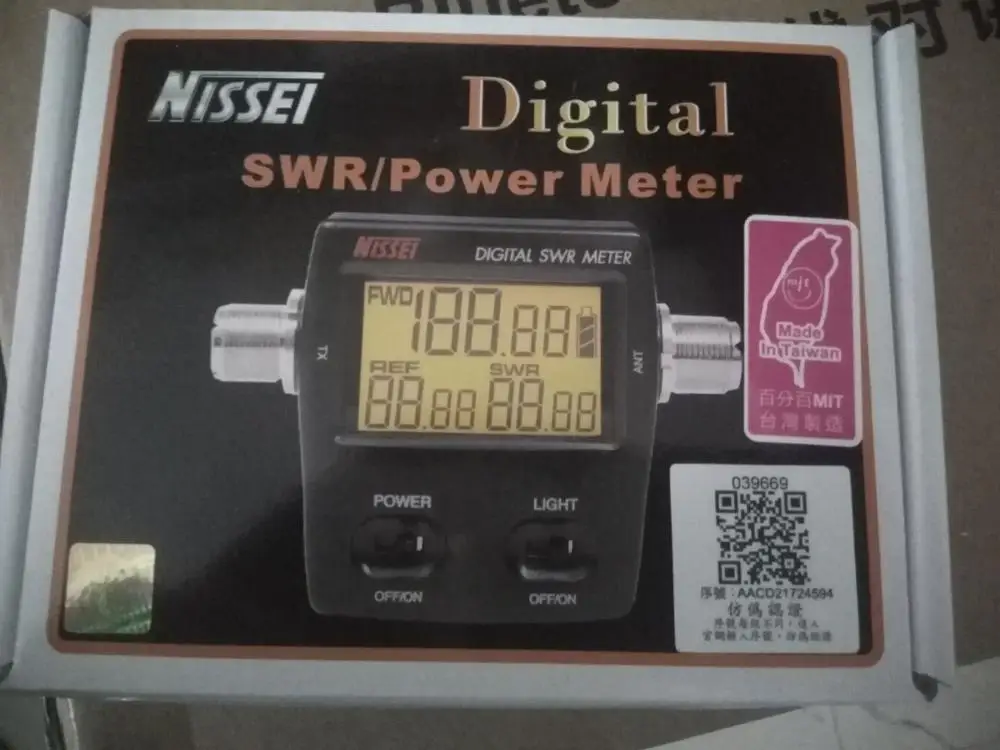 RS-50 цифровой счетчик SWR/Ватт NISSEI 125-525 МГц UHF/VHF M Тип коннектор для TYT Baofeng