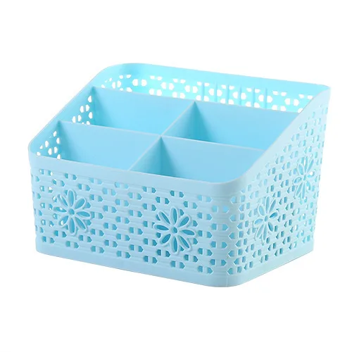 Multi-grid Desk Storage Box Plastic Sundries Shelf Skin Care Cosmetics Consolidation | Дом и сад