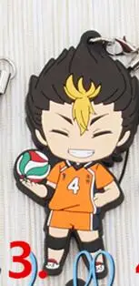 1 шт Haikyuu! Karasuno старшеклассница волейбол Хината Shyouyou спортивные брелки - Цвет: 3