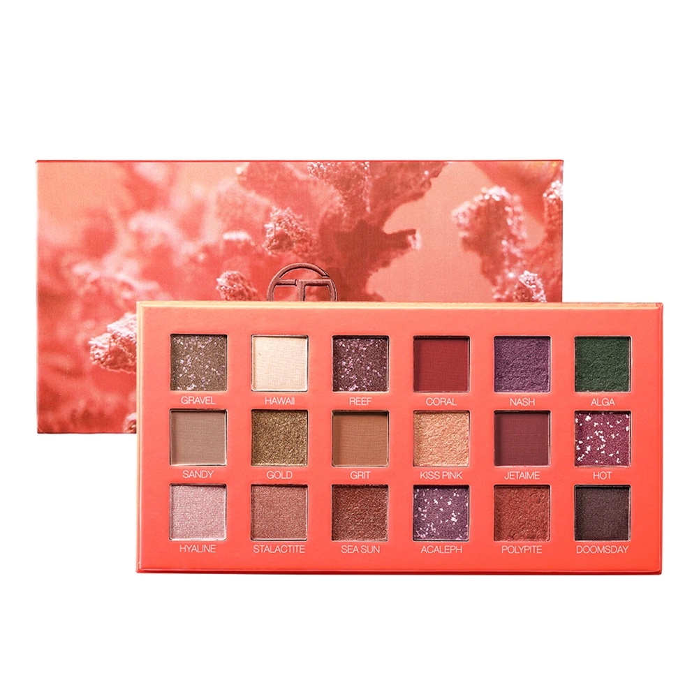 Профессиональная палитра теней для век Матовая Мерцающая пигментная пудра 18