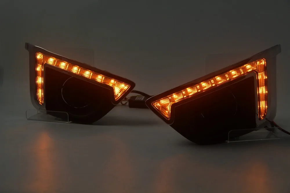 

free shipping, for honda fit 2015 led drl daytime running light driving light top quality waterproof