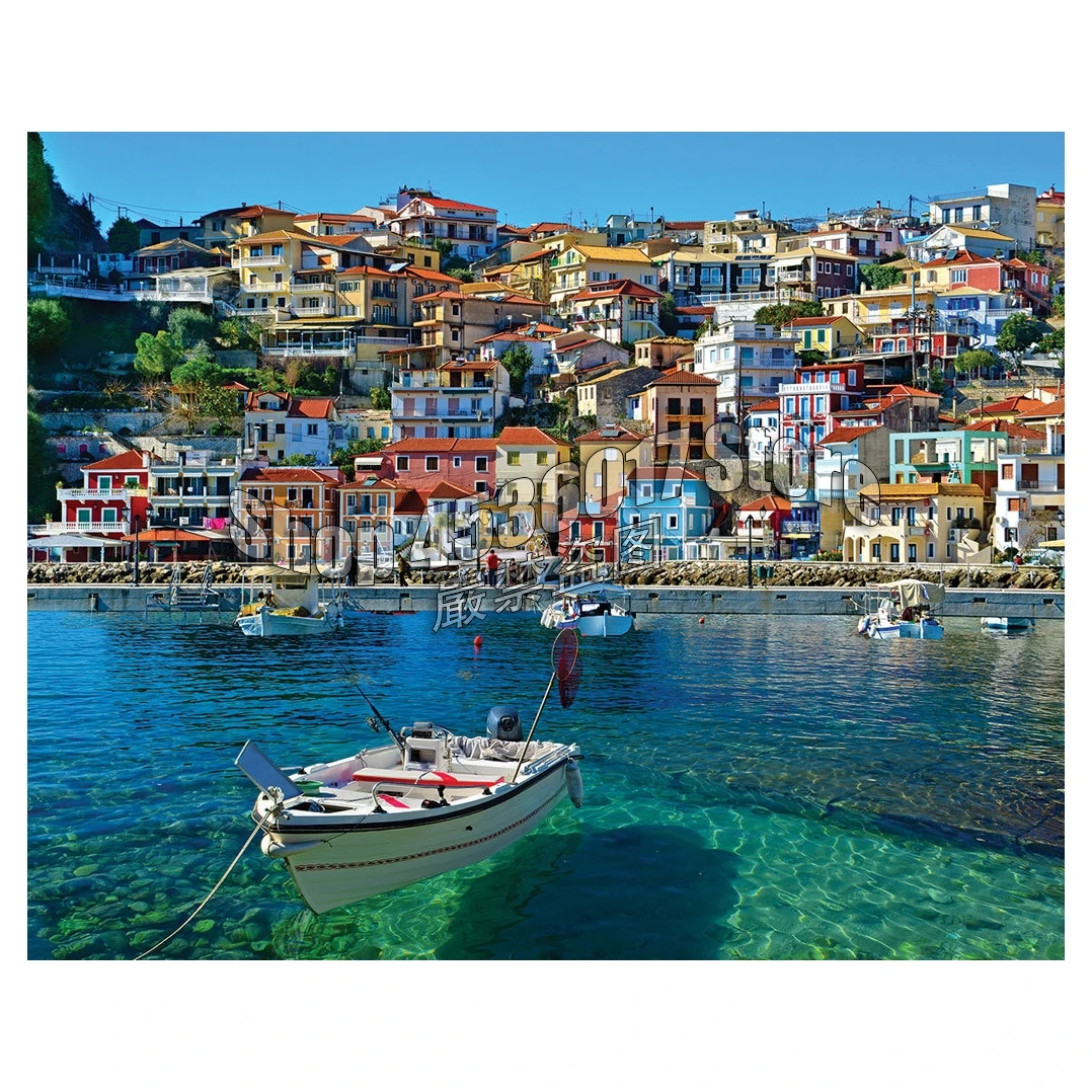 

DIY Diamond Painting Greece City Landscape Rivers Cross Stitch Needlework Rhinestone Mosaic 5D Diamond Embroidery Home Decor