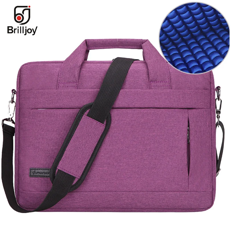 Brilljoy Men Women Travel Briefcase Bussiness Notebook Bag for Large Capacity Laptop Handbag for 14 15 Inch Macbook Pro Dell PC
