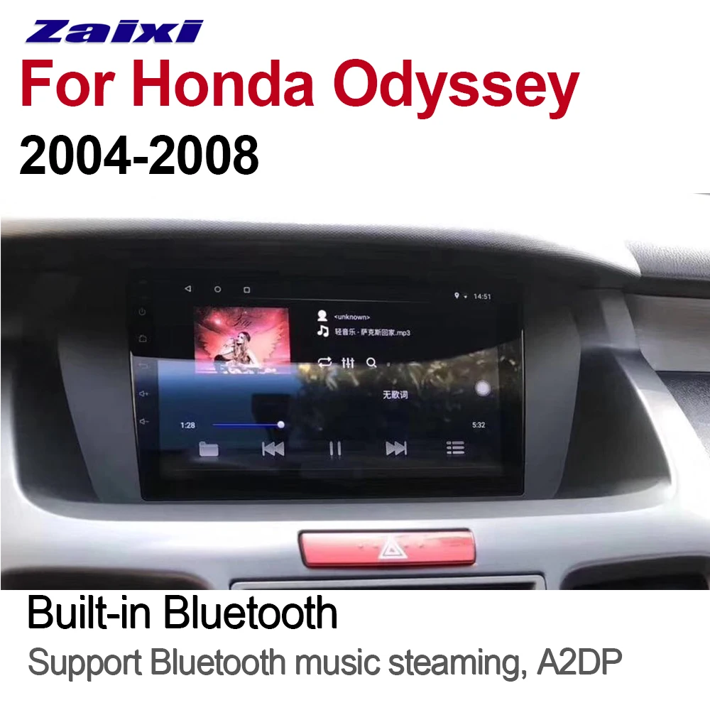 ZaiXi Авто Радио 2 Din Android Автомобильный плеер для Honda Odyssey 2004~ 2008 gps Навигация BT Wifi карта мультимедийная система стерео радио