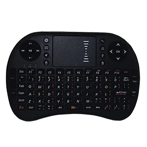 Black color Тайская версия Язык 2,4 ГГц мини Беспроводной клавиатура Air Удаленная мышь Управление тачпад для Android TV Box для планшета ПК ноутбук - Цвет: Black color