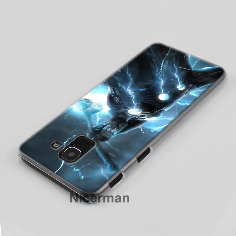 Thor с принтами "Marvel", "Мстители", телефонный чехол s для samsung Galaxy A6 A8+ A7 A9 A30 A50 A70 A80 M10 M30 ПК Жесткий Чехол Крышка