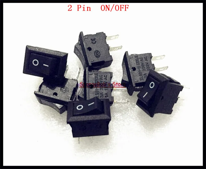 100 шт./лот 2 Pin ВКЛ/ВЫКЛ I/O 10*15 мм SPST оснастка в мини-лодке кулисный переключатель 3A