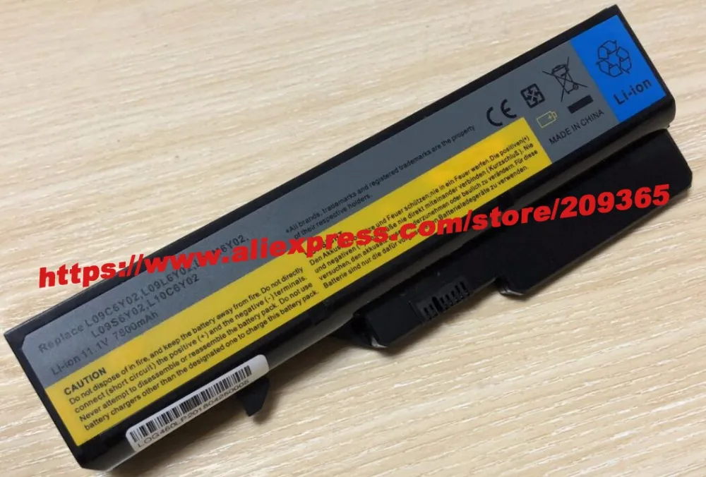 7800 мАч аккумулятор для ноутбука Lenovo IdeaPad G460 B470 V470 B570 G470 G560 G570 G770 G780 V300 Z370 Z460 Z470 Z560 Z570