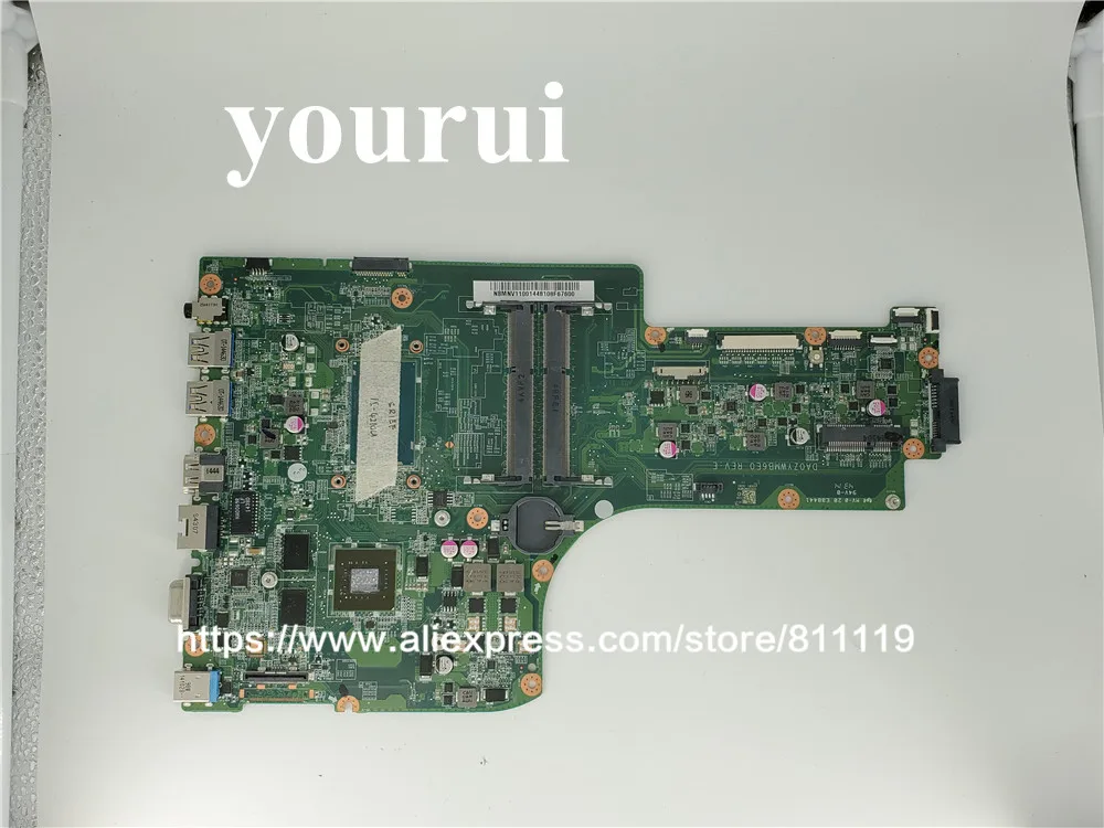 Yourui NB.MNV11001 для Acer Aspire E5 771 771G ноутбук материнская плата DA0ZYWMB6Y0 NBMNV11001 i5 4210u Процессор