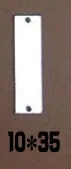 rectangle 10x35mm Пришить серебряное акриловое зеркало кристалл страз Диамант с плоской задней зеркальной бусины с отверстием для DIY свадебное платье одежда - Цвет: rectangle 10x35mm