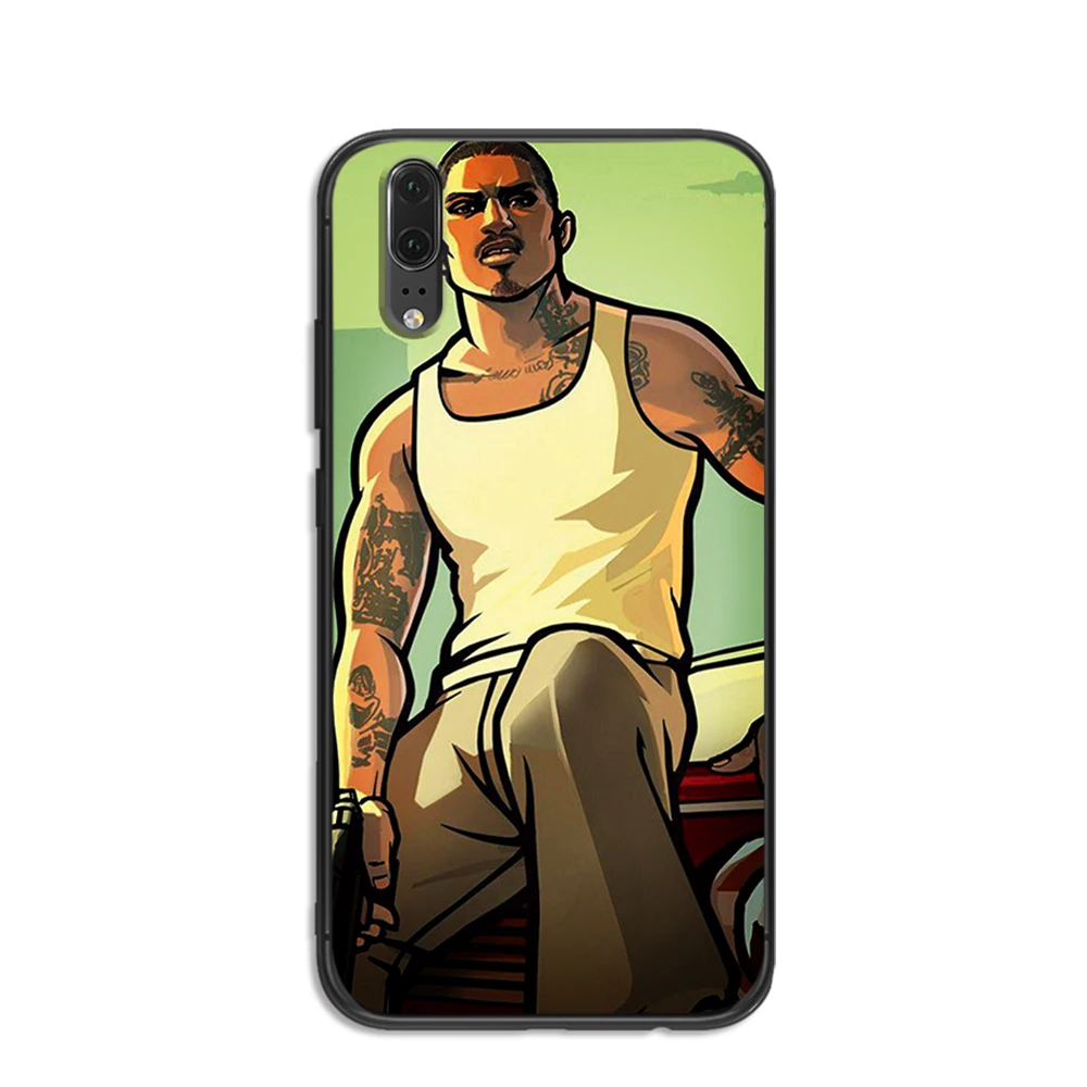 Grand Theft Авто мягкий телефон для huawei Honor 6A 7A 3GB Pro 7X 8X 8C 10 Lite Note задняя крышка чехол |