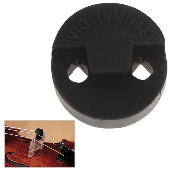Practical Acoustic Round Black Rubber Violin Mute | Спорт и развлечения