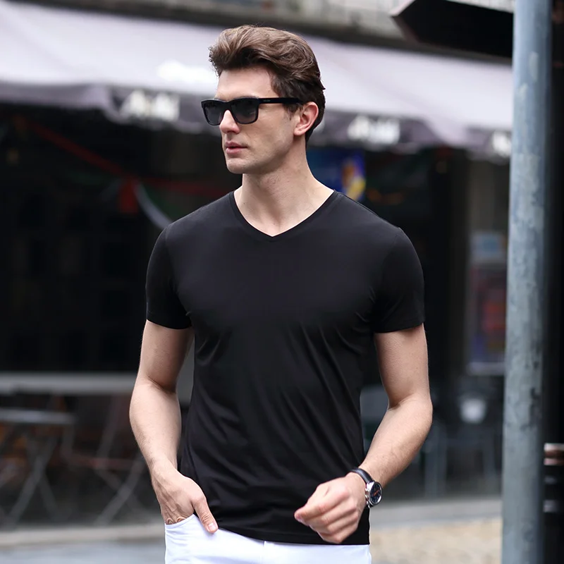 Простая футболка 2019 бренд лето Хип хоп однотонный Хлопок Белый Топы И Футболки