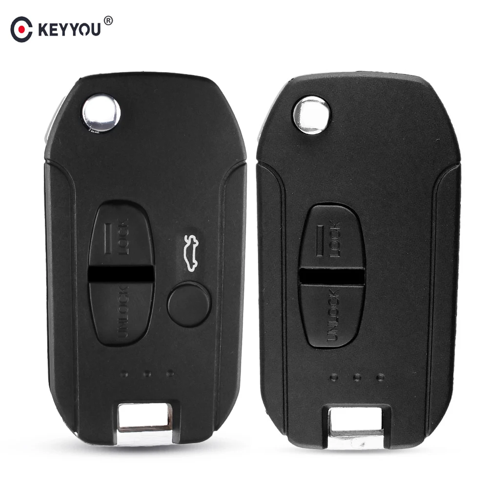 KEYYOU 2/3 BT модифицированный откидной складной чехол для дистанционного ключа для Mitsubishi ASX GRANDIS Outlander LANCER-EX правый/левый клинок