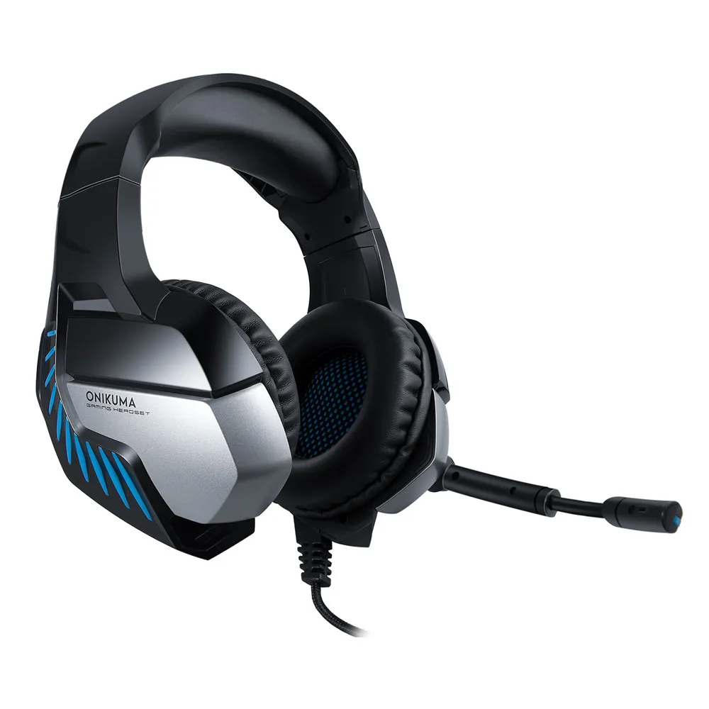 ONIKUMA K5Pro шлем PS4 игровая гарнитура PC Gamer бас наушники с микрофоном для Mac nintendo переключатель Xbox One PUBG игры