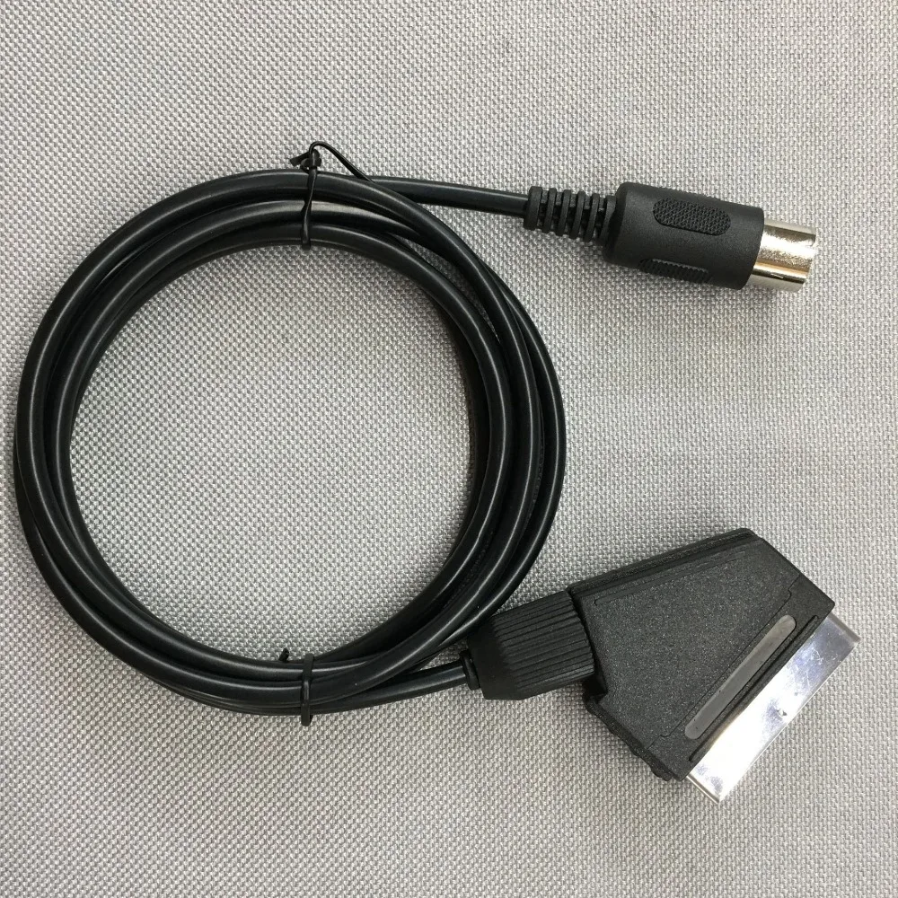 FZQWEG Замена 1,8 м V-pin Scart кабель для Sega megadrive 1 бытие 1 мастер системы 1 RGB AV Scart кабель