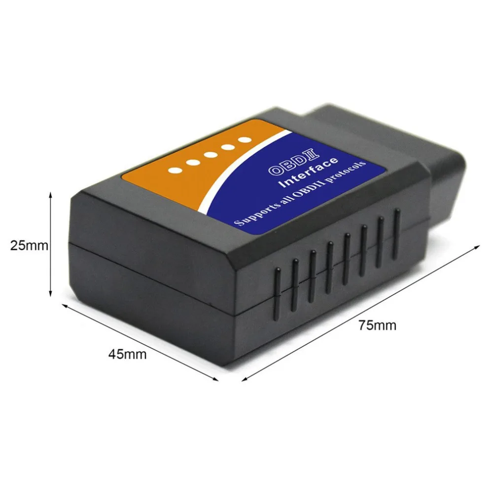 Автомобильный диагностический сканер ошибок OBDII интерфейс Bluetooth улучшенная