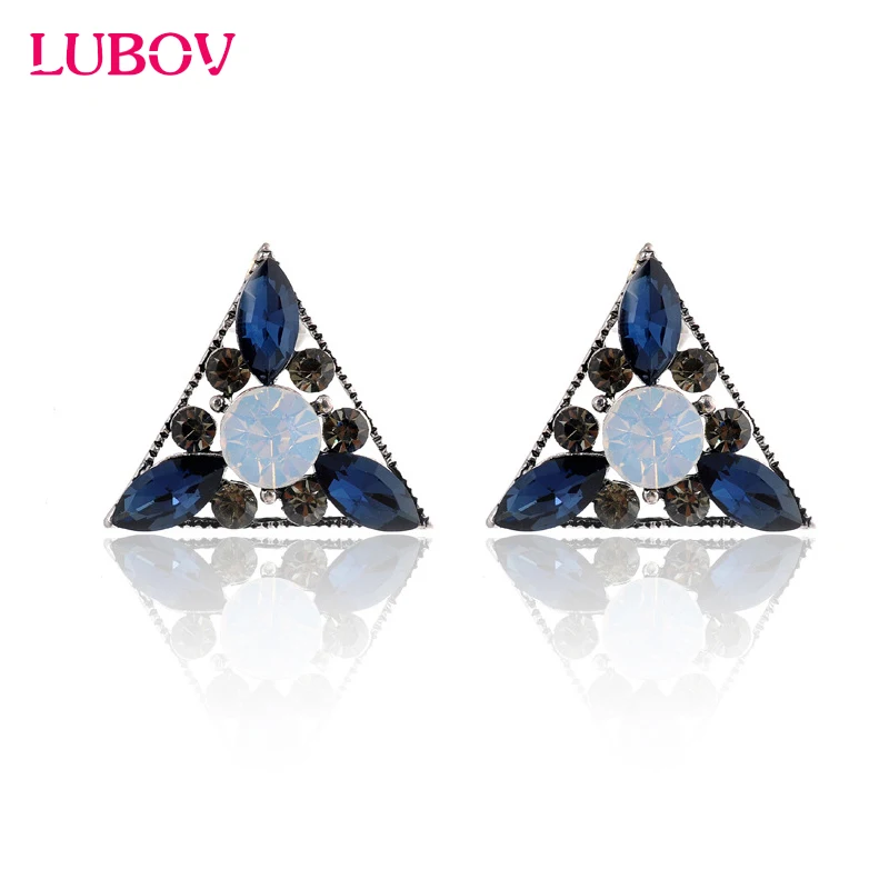 2016 Новинка элегантный Треугольники Кристалл Boucles D'oreilles для женщин Модный