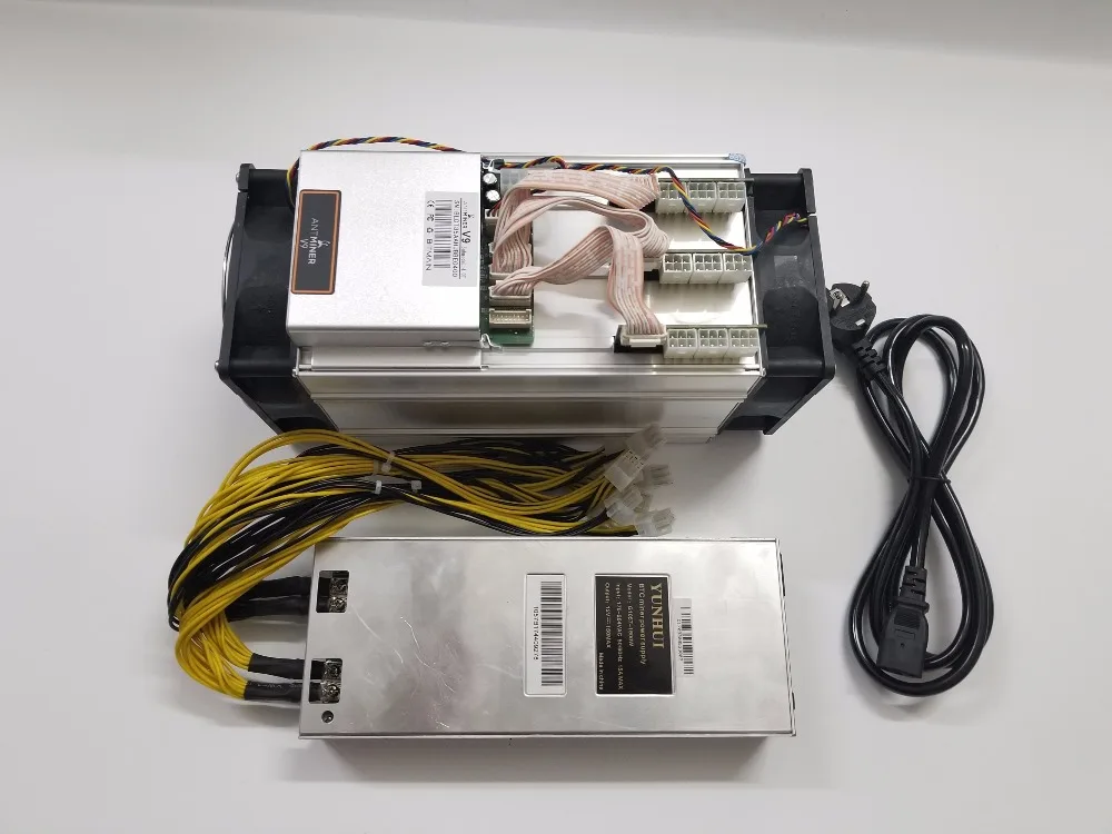 

Майнер биткоинов YUNHUI Bitmain V9, Майнер 4TH (с блоком питания) Asic BTC BCH, лучше чем AntMiner S9 WhatsMiner M3 T9 + E9