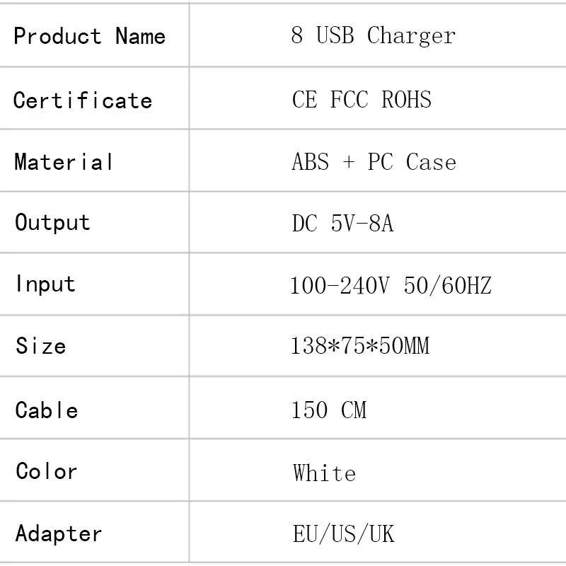 Мульти USB зарядное устройство Мобильная зарядная станция ЕС США Великобритания