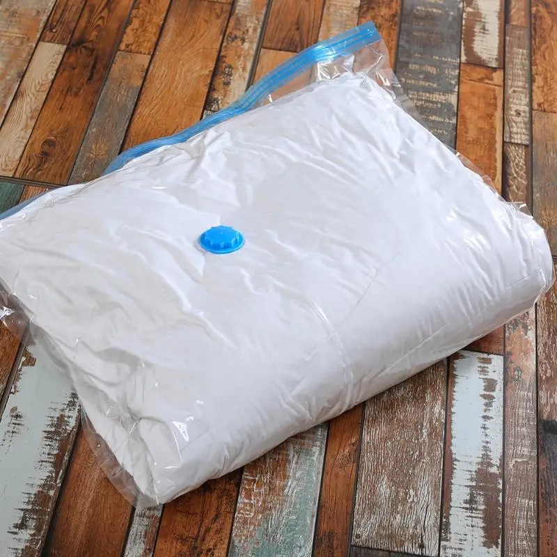 Вакуумная сумка для хранения Складная очень большая сжатая Прозрачная граница