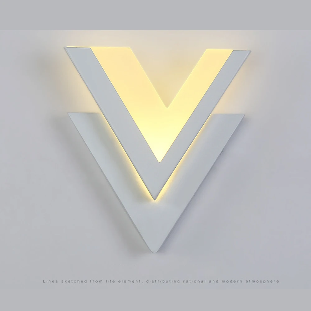 Новый V-образный настенный светильник светодио дный простой проход коридора