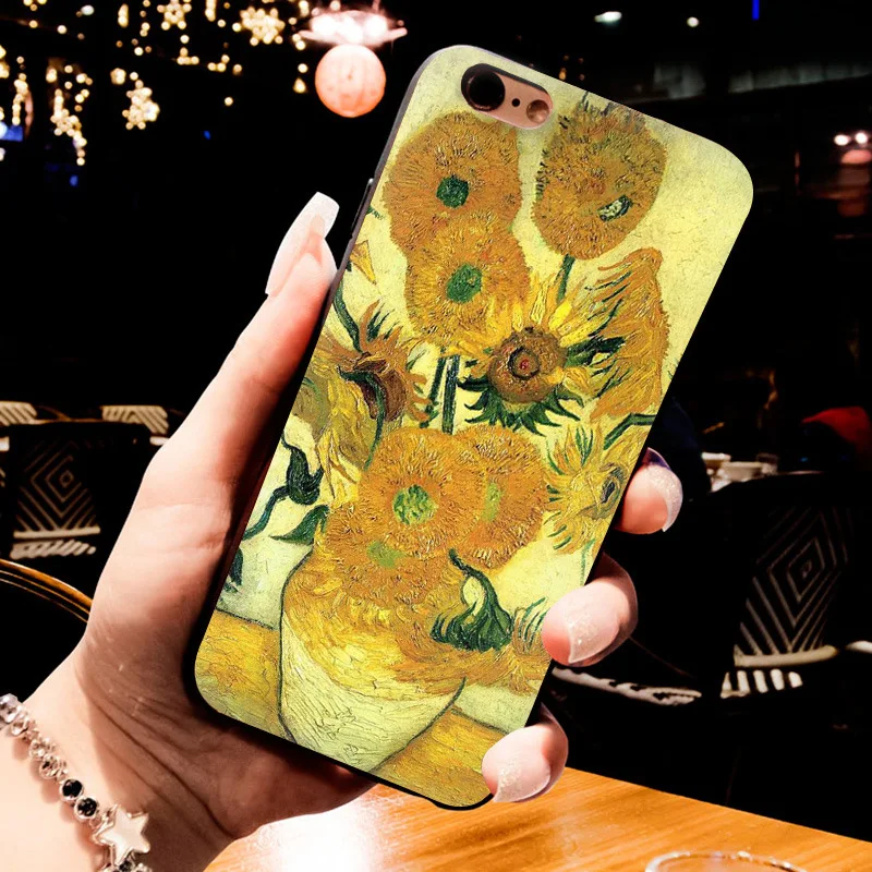 Роскошный гибридный Чехол MaiYaCa Ван Гога для телефона iPhone 8 7 6 6S Plus X 5S 12pro SE 11pro max