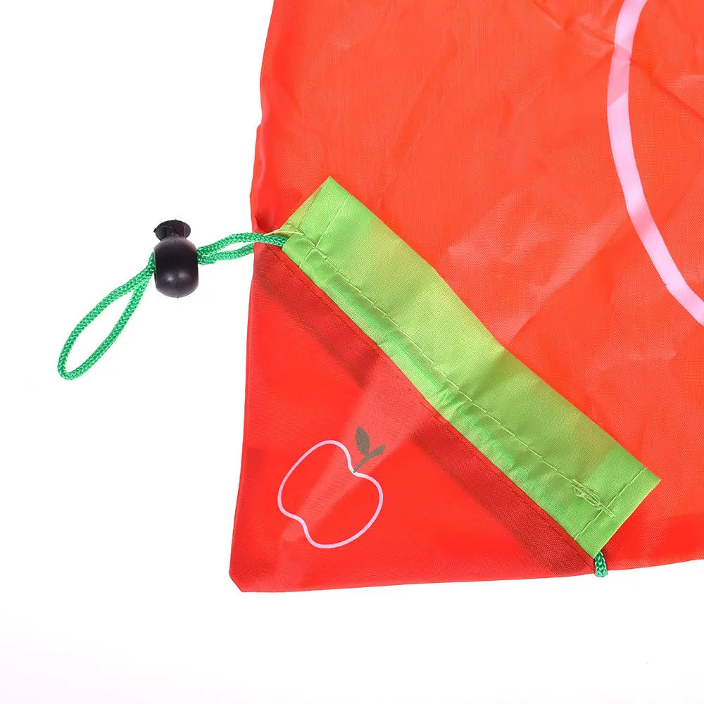 

1PCS Reusable Apple Folding Shopping Bag Foldable Eco Nylon Bags Tote Carrier Carrier Environmentally Friendly Tote Bag