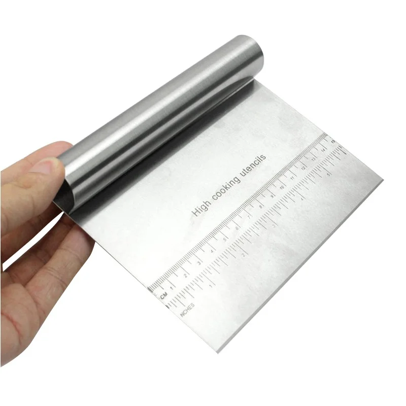 Flour Pastry Scale Baking Tools New Useful Arrival Cakes Pizza Dough Scraper Cutter Kitchen Stainless Steel | Дом и сад