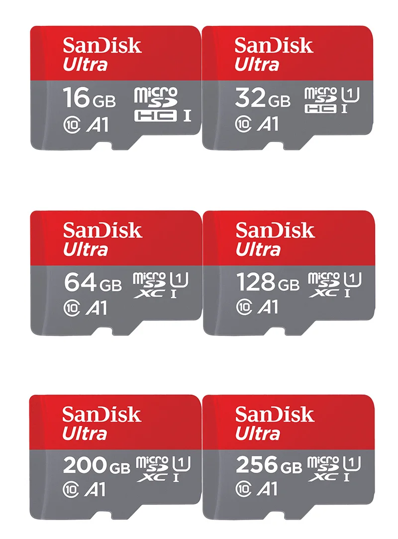 Оригинальная карта памяти sandisk класс 10 максимальная скорость чтения 90 м/с 64 Гб 128 ГБ 32 ГБ 16 ГБ Micro SD карта UHS-I памяти Microsd