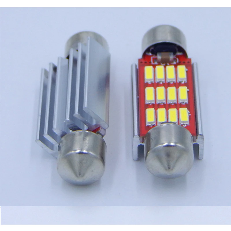 KRADA 8 шт./лот Led C5W автомобильные стеклянные световые линзы Festoon для volkswagen vw golf 4 5 6