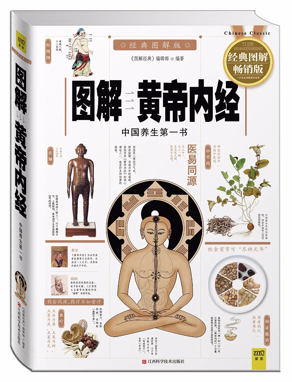Внутренний Canon Huangdi с картинкой легко понять Китайская классическая медицинская