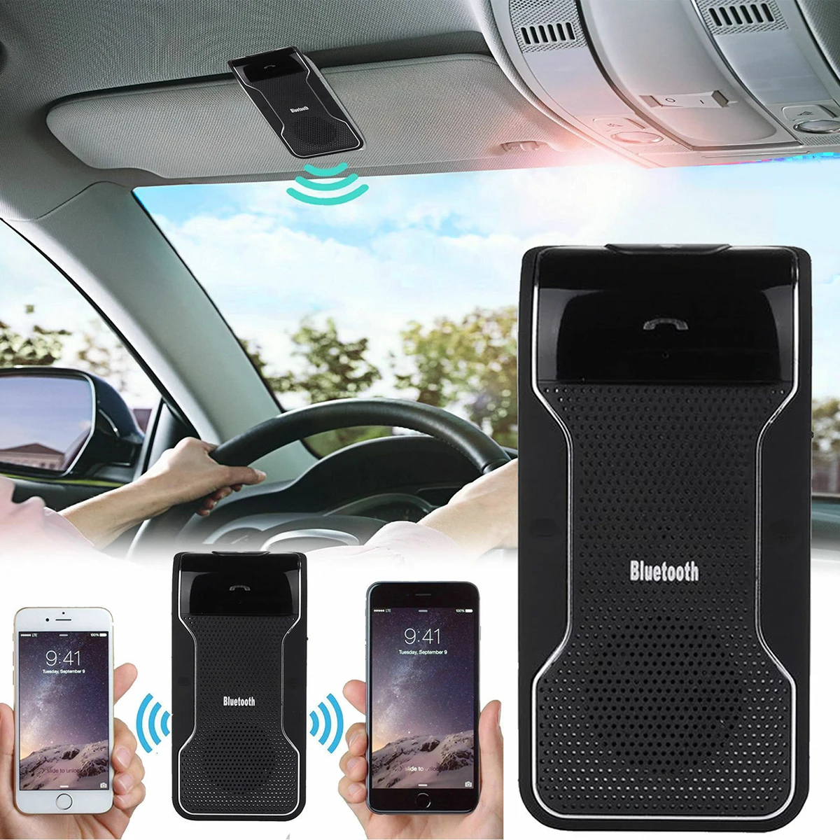 Автомобильный комплект громкой связи Bluetooth солнцезащитный козырек динамик