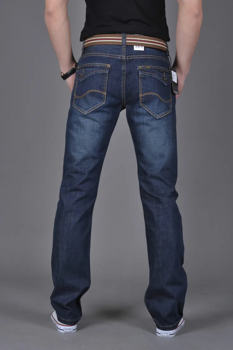 Free Shipping Bikers Jeans Blue Color Mens Fashion Brand Designer Men Retail Available | Мужская одежда