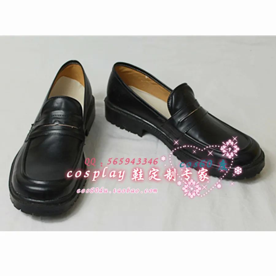

School Uniform Shoes Male Black Cosplay Hallowenn Shoes S008