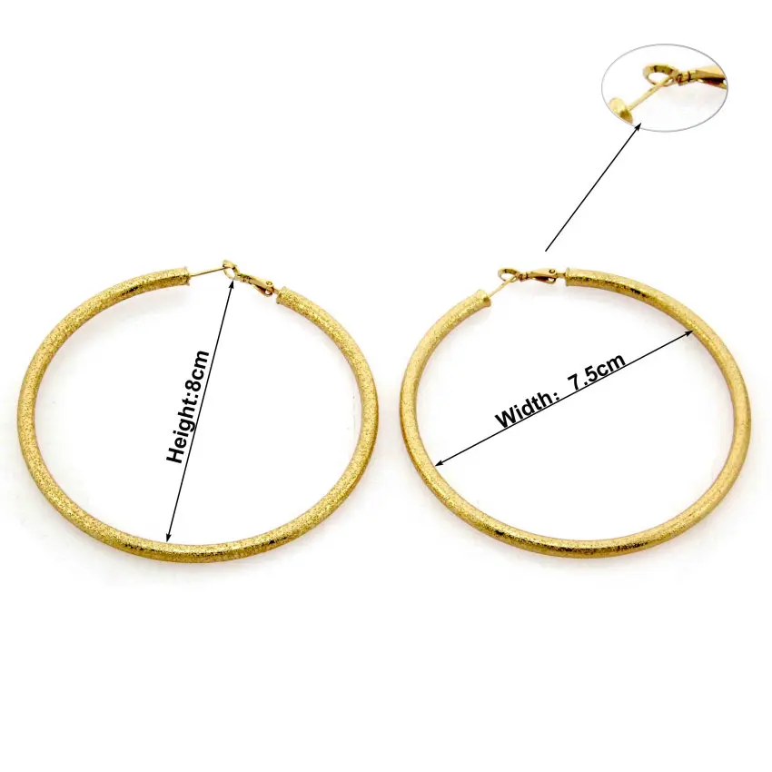 Серьги кольца женские большие золотистые и Серебристые 80 х75 мм|big hoop earrings|hoop earrings