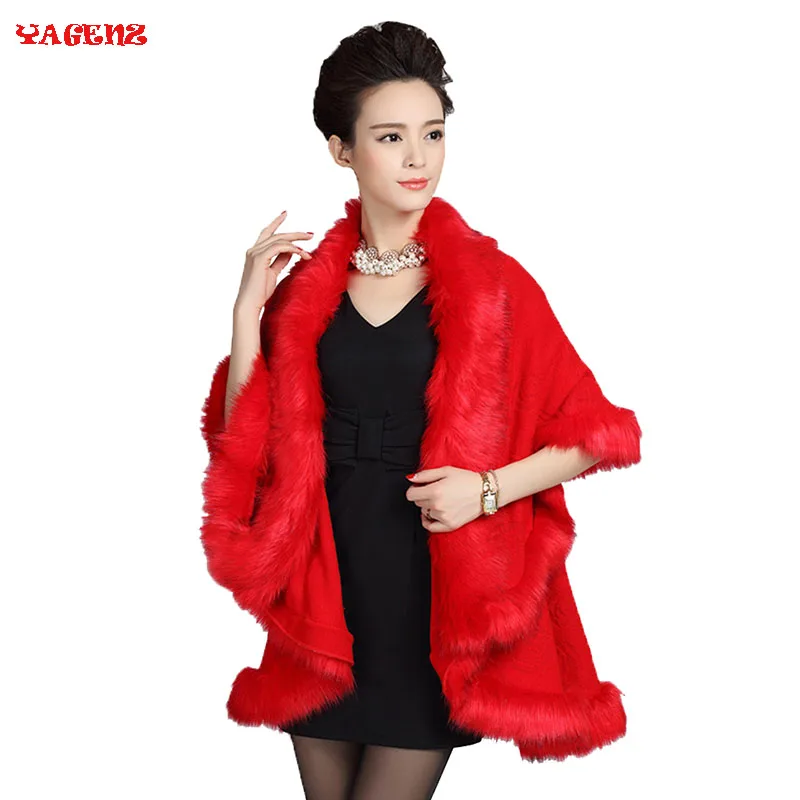 Женское зимнее шерстяное пальто трикотажный кардиган зимняя одежда 2019|faux fox fur