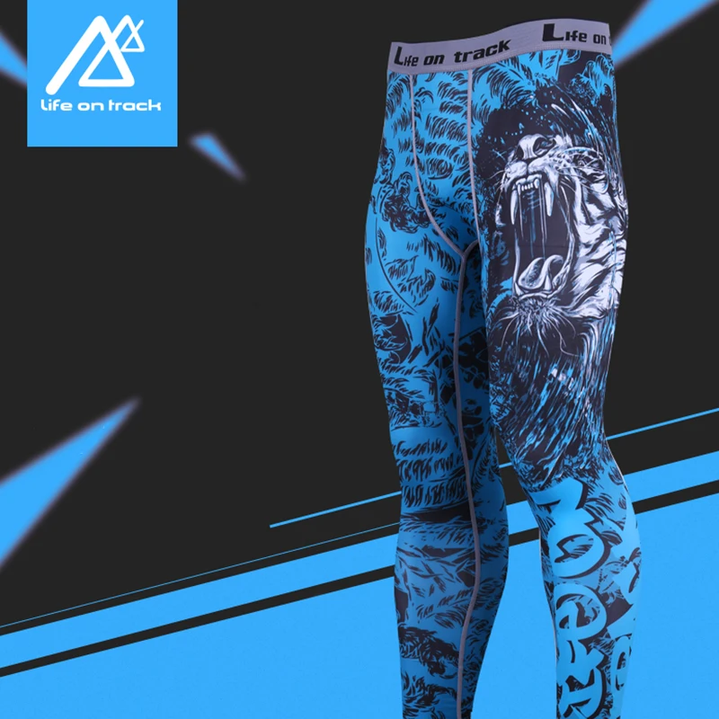 Мужские эластичные дышащие быстросохнущие тренировочные колготки Life on Track